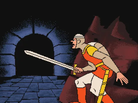 Walking down a dark tunnel.