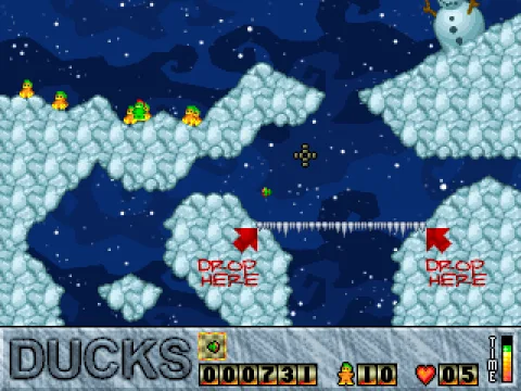 Using the horizontal bridge.