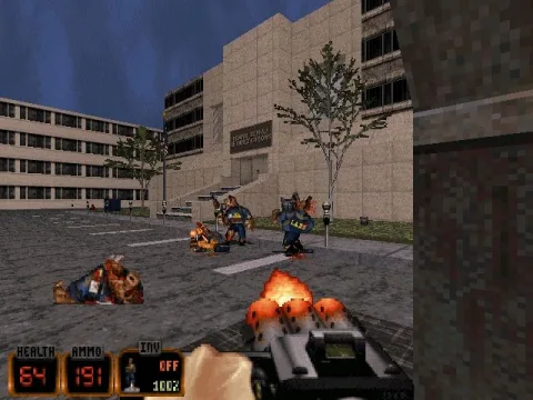 Level 3: Outside the J. Edgar Hoover building.