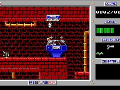 Into this time machine, and out of these grotty hallways!