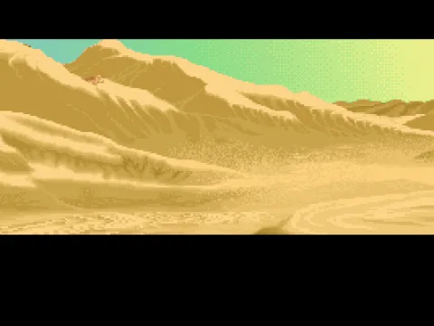 Intro sequence shot: Land of sand