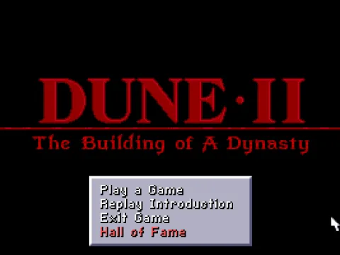 Main menu