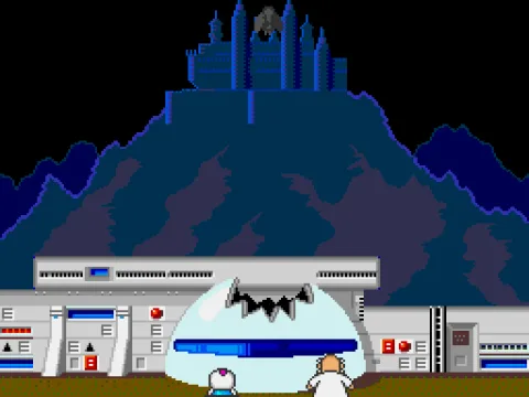 In the intro animation, a black spaceman kidnapps the woman you love. Now you must face all the challenges and set her free.