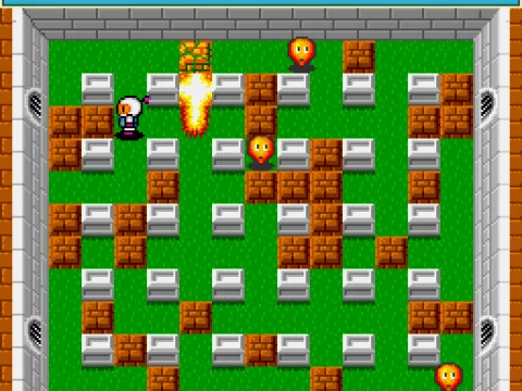 On level one, you have everything at low, your speed, bomb explosion range, number of bombs...