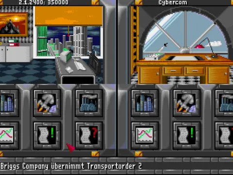 My office (notice the split-screen)