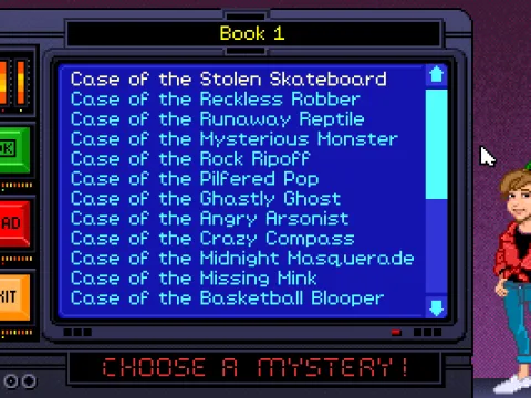 Case selection screen