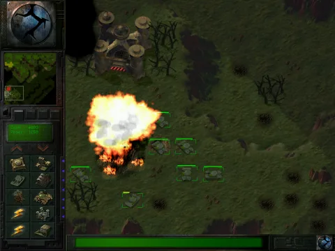 A power plant blowing up...