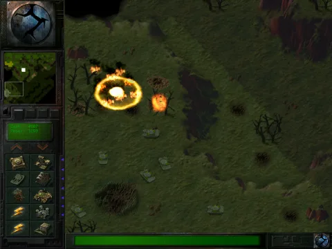 ...and now a normal building doing the same thing. Notice what happened to the land where the power plant was before getting destroyed.