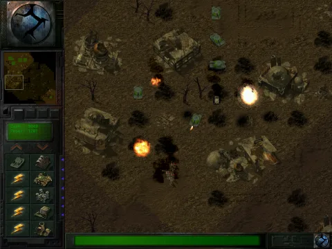 Some brave enemy soldiers attacking my tanks