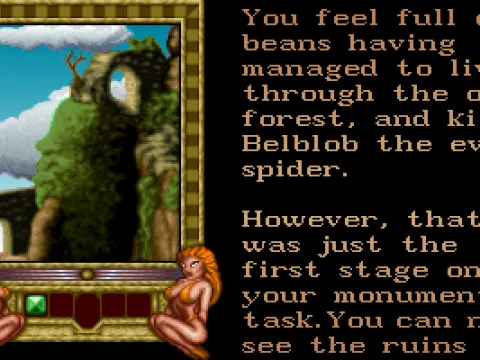 The story moves us along between levels.