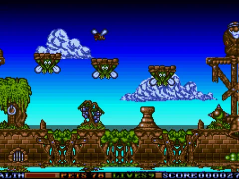 Walking down along a dangerous pier.