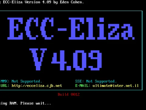 ECC-Eliza splash screen