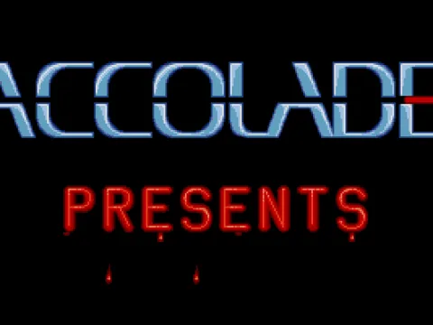 I don't usually do shots of corporate logos, but... look!  The game is so scary the