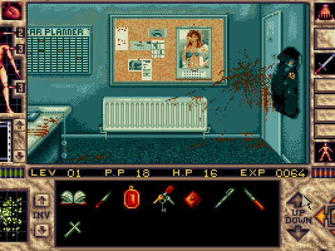 Looks like some horrific business is afoot here!  I wonder what's in the closet?