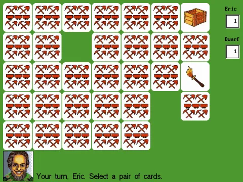 Playing a game of match-the-pair