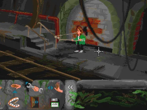 Some neat adventure tricks are used in this point-and-click adventure game as well.