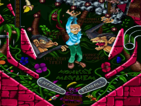 Bottom of the Monkey Mahem table