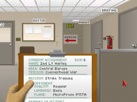 Main screen (MCGA/VGA)