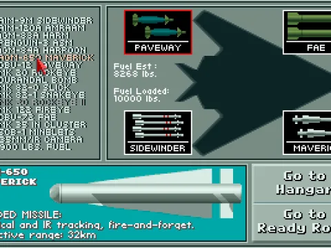 Weapon selection (MCGA/VGA)