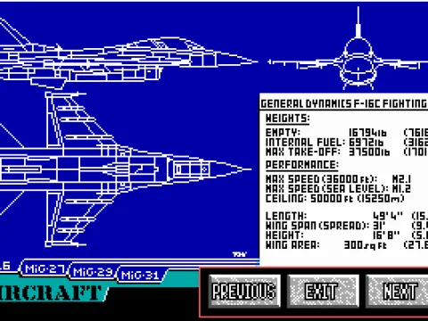 ...as well as on your and enemy aircrafts.