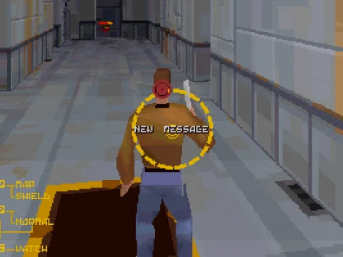 Red dot on the yellow circle shows from where is someone targeting you.