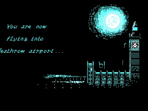 Flying into the first level