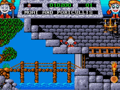 Moat and portocullis.