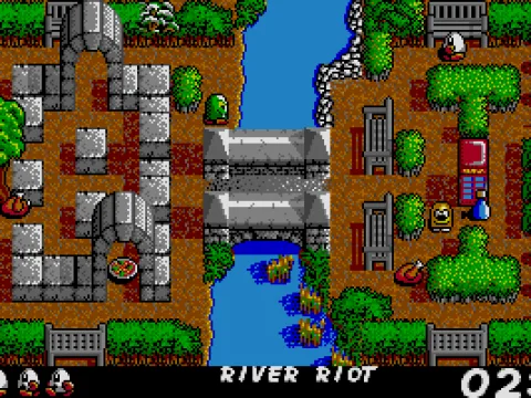 There are a variety of different mazes to run around in (VGA)