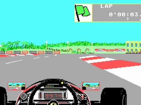 racing on a different track - EGA