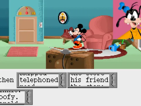 Calling Goofy. He doesn't mind hanging out with me.