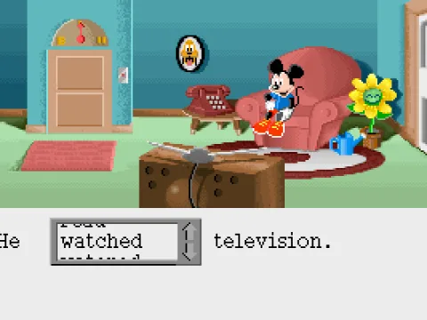 Watching TV. The plant seems to like the show too.