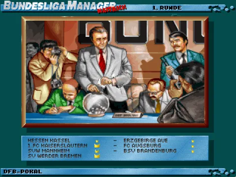 We watch the draw for the first round of the German Cup