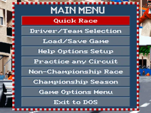 Main Menu