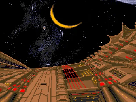 The escape pod lands right in the enemy base.