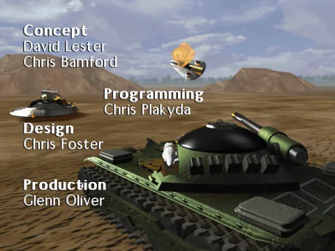 Credits are displayed against a static background.