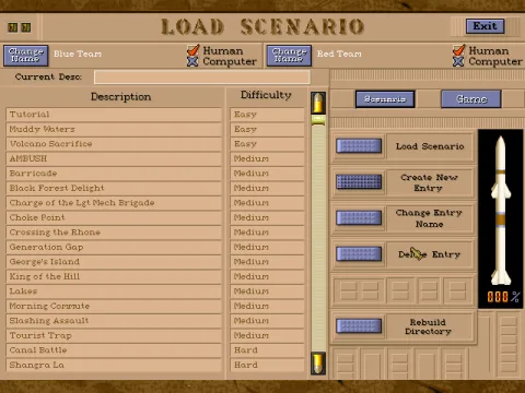 Load a scenario