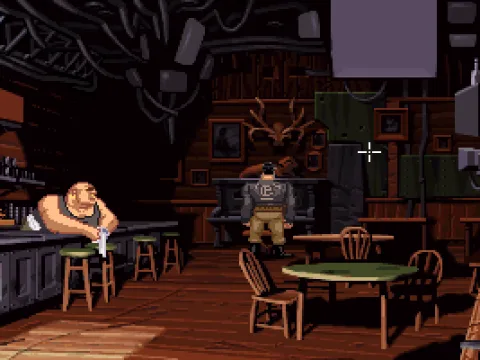 Inside the bar, early in the game. Come on, Ben, can you play some Bud Powell?