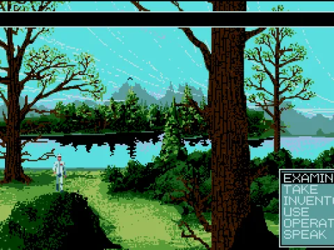 On the bottom left is the command pop-up.