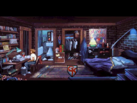 Gabriel's room. Messy, isn't it?