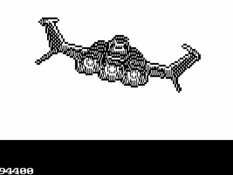 The very, very useless digitalized view of the fight as seen by the probe.