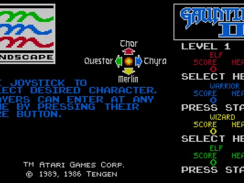 select a character - MCGA/VGA