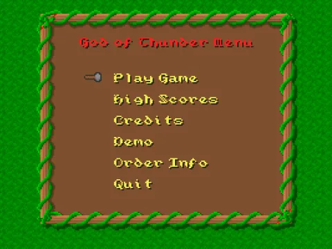 main menu