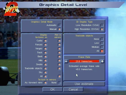 Graphics Detail Level
