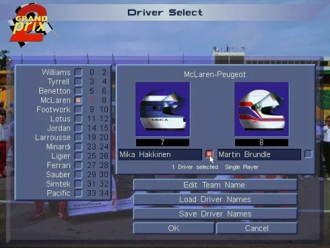 Select your driver!