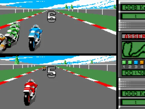 Position Information at the Finish (2-Players Mode)