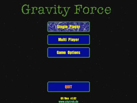 The title screen