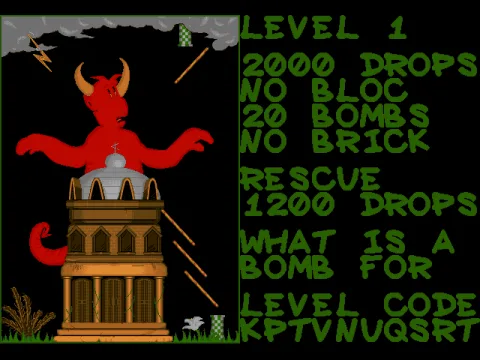 First level - Start screen