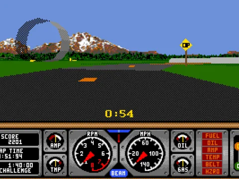 stunts in the distance - VGA