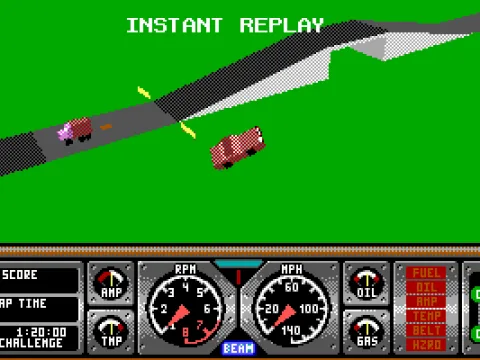 instant replay of a crash - EGA