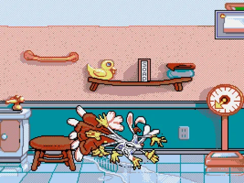 Use the towel, Roger!